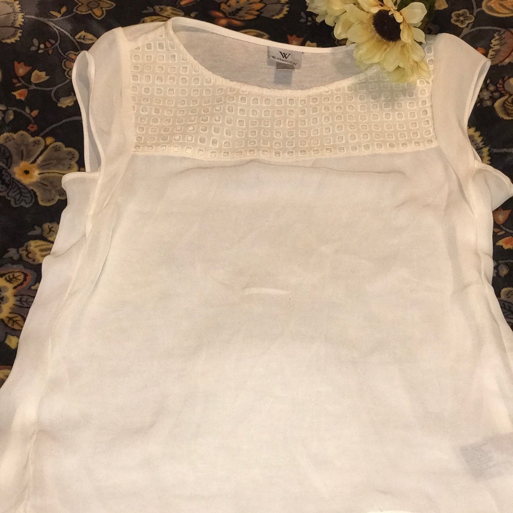 WORTHINGTON High/Low GORGEOUS Top! SIZE M